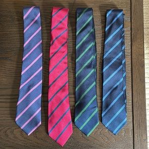 Mens Banana Republic Striped Ties (set of 4)